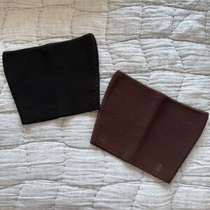 Babaton ribbed crop tube tops